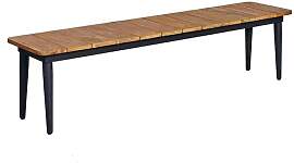 OUTLIV. Clark Gartenbank 195cm Aluminium/Teak