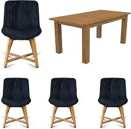 OUTLIV. Clovelly Gartenmöbelset 5-tlg. Tisch