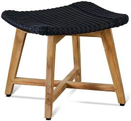 OUTLIV. Clovelly Hocker Teak/Geflecht