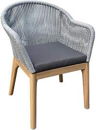 OUTLIV. David Gartensessel Akazie mit Sitzkissen