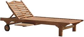 OUTLIV. Fania Gartenliege Eco-Teak recycelt mit