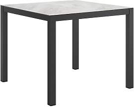 OUTLIV. Gartentisch 90x90cm Aluminium/Glaskeramik