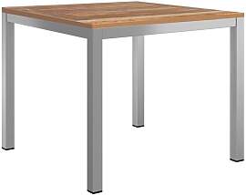 OUTLIV. Gartentisch 90x90cm Edelstahl/Teak