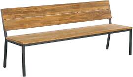OUTLIV. Kobe Gartenbank 200cm Edelstahl/Teak