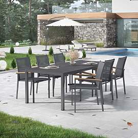 OUTLIV. Kobe Gartenmöbel-Set L (6 Plätze) Tisch