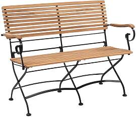 OUTLIV. Lindau Gartenbank Stahl/Teak