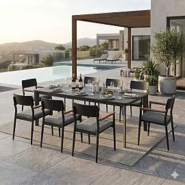 OUTLIV. Lorenzo Gartenmöbel-Set XL (8 Plätze)