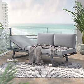 OUTLIV. Lucca Gartenloungesofa Aluminium/Olefin