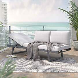 OUTLIV. Lucca Gartenloungesofa Aluminium/Olefin