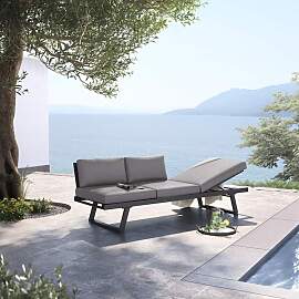 OUTLIV. Lucca Gartenloungesofa Aluminium/Polyester
