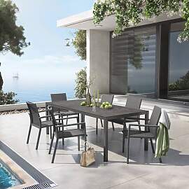 OUTLIV. Lucca Gartenmöbel-Set L (6 Plätze) Tisch 