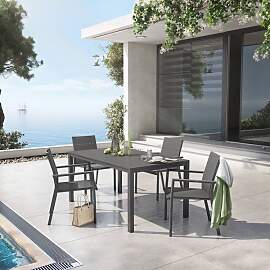 OUTLIV. Lucca Gartenmöbel-Set M (4 Plätze) Tisch 