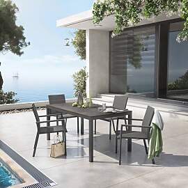OUTLIV. Lucca Gartenmöbel-Set M (4 Plätze) Tisch 