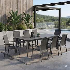 OUTLIV. Lucca Gartenmöbel-Set XL (8 Plätze)