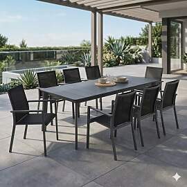 OUTLIV. Lucca Gartenmöbel-Set XL (8 Plätze)