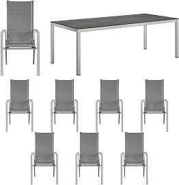 OUTLIV. Melbourne Gartenmöbel-Set XL (8 Plätze)