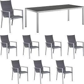 OUTLIV. Melbourne Gartenmöbel-Set XL (8 Plätze)