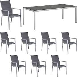 OUTLIV. Melbourne Gartenmöbel-Set XL (8 Plätze)