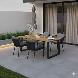 OUTLIV. Monet Gartenmöbel-Set M (4 Plätze) Tisch 