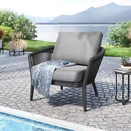 OUTLIV. Monet Loungesessel Aluminium/Rope/Olefin