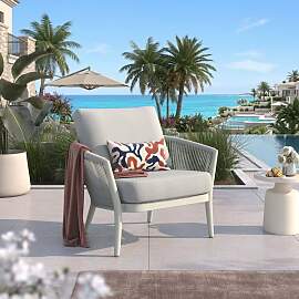 OUTLIV. Monet Loungesessel Aluminium/Rope/Olefin