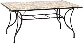 OUTLIV. Mosaik Gartentisch 160x90cm Eisen/Mosaik