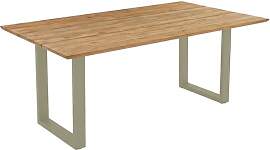 OUTLIV. Negara Gartentisch 160x90cm Edelstahl/Teak 