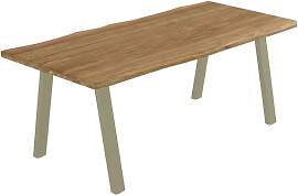 OUTLIV. Negara Gartentisch 180x90cm Edelstahl/Teak 