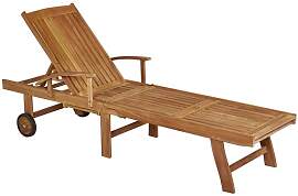 OUTLIV. Ontario Gartenliege verstellbar Teak