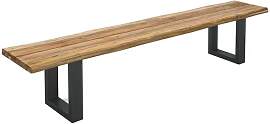 OUTLIV. Orlando Gartenbank  200cm Edelstahl/Teak