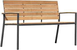 OUTLIV. Pamplona Gartenbank 150cm Edelstahl/Teak