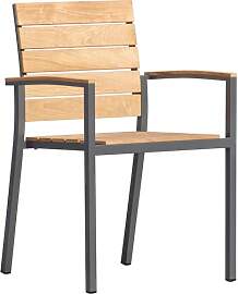 OUTLIV. Pamplona Stapelsessel Edelstahl/Teak