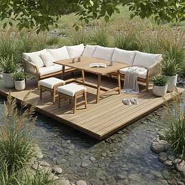 OUTLIV. Pia Dininglounge Tisch 150x90cm