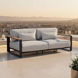 OUTLIV. Ravino Gartenloungesofa Aluminium/Olefin
