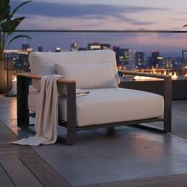 OUTLIV. Ravino Loungesessel Aluminium/Olefin