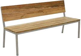 OUTLIV. Samoa Gartenbank 190 cm Edelstahl/Teak