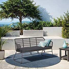 OUTLIV. Verona Diningsofa Aluminium/Rope/Olefin