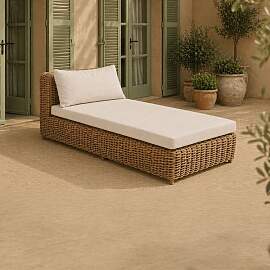 OUTLIV. Versailles Gartenliege Geflecht/Spun