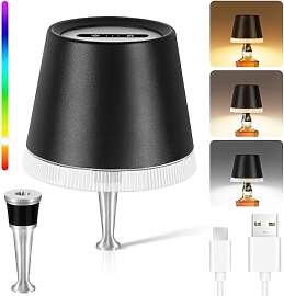 OUTON Flaschenlampe Aufsatz LED Aufladbar mit RGB