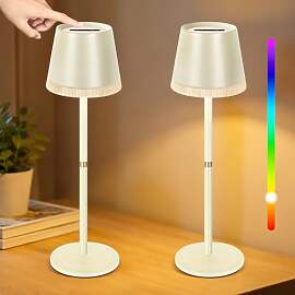 OUTON Tischlampe Kabellos mit 3 Farbmodi &