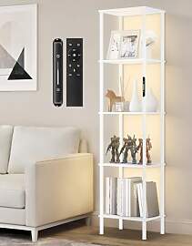 OUTONLIFE Stehlampe mit Regal, LED-Dimmbar, 3