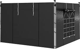 Outsunny 2er-Set Seitenteile für Pavillon 3x3/3x6 