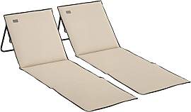 Outsunny 2er-Set Strandmatte, faltbar Strandliege