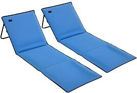 Outsunny 2er-Set Strandmatte, faltbar Strandliege