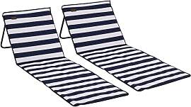 Outsunny 2er-Set Strandmatte, faltbar Strandliege