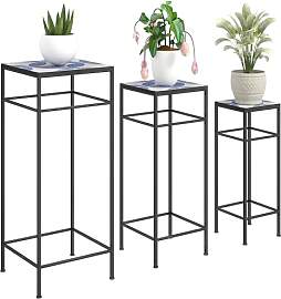 Outsunny 3er-Set Pflanzenständer, 71 cm hoch