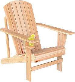 Outsunny Adirondack-Gartenstuhl mit Becherhalter