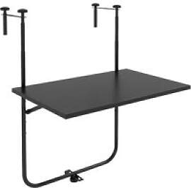 Outsunny Balkontisch schwarz Polypropylen B/H/L: