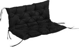 Outsunny Bankauflage schwarz Schaumstoff B/H/L: