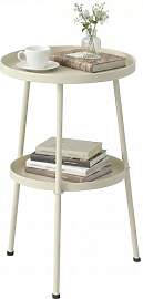 Outsunny Beistelltisch Ø36 cm, Balkontisch aus